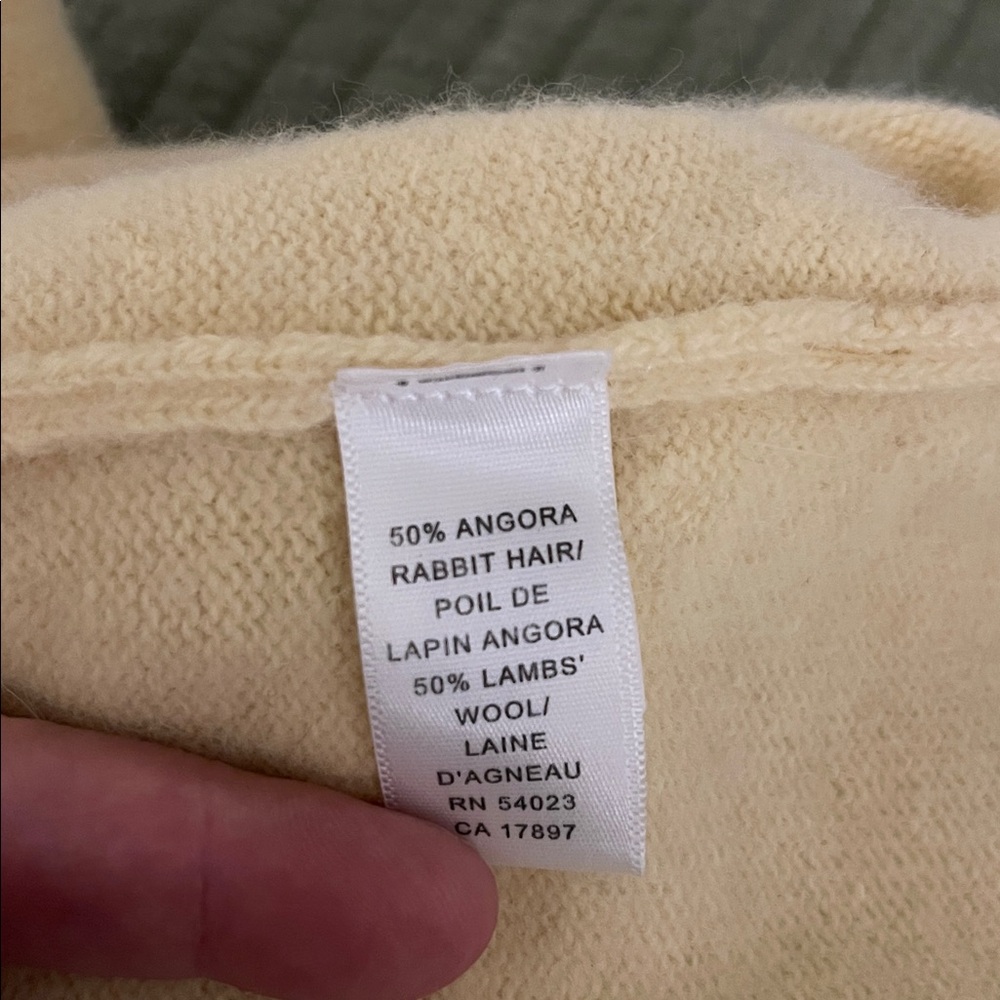 VTG Banana Republic Banana Cream Knit Sweater - M - Picture 5 of 5